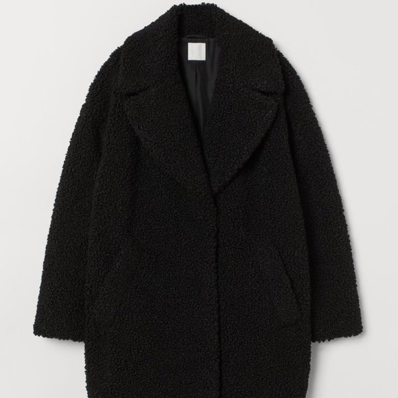 black short teddy jacket